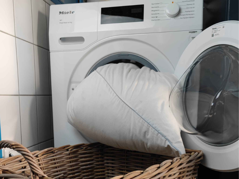 Kopfkissen waschen