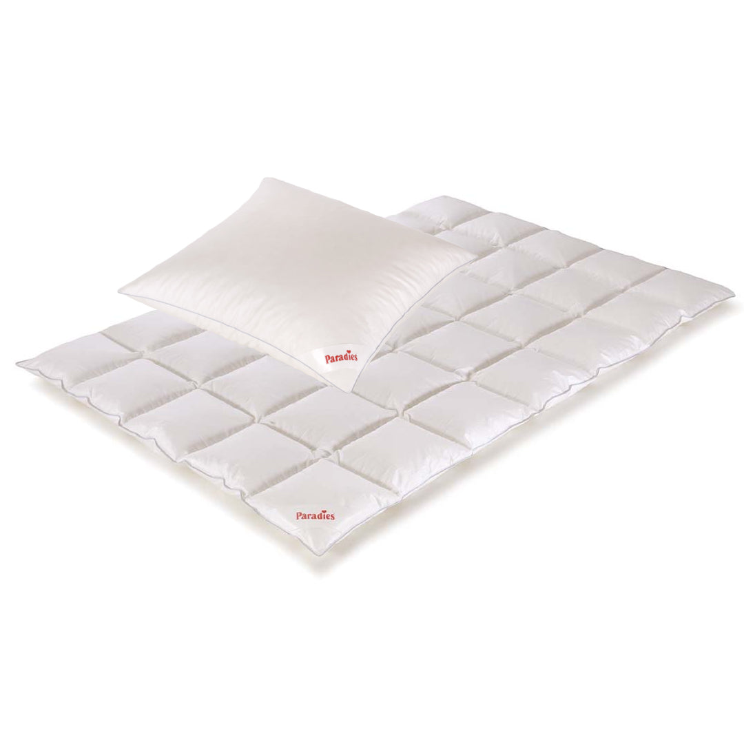 Winterbetten-Set · Daunendecke + Daunenkissen