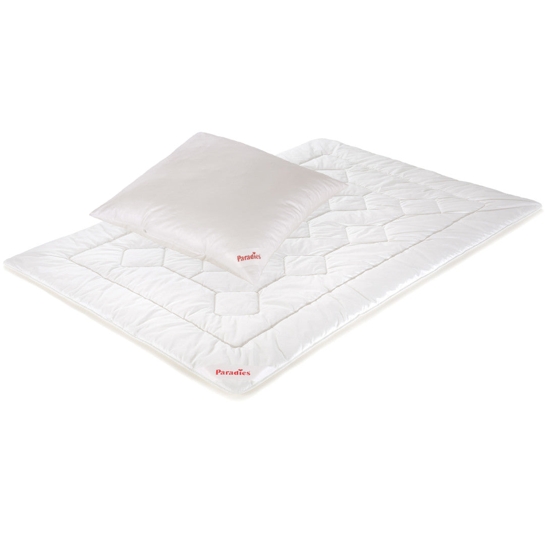 Sommerbetten-Set · Faserdecke + Kopfkissen